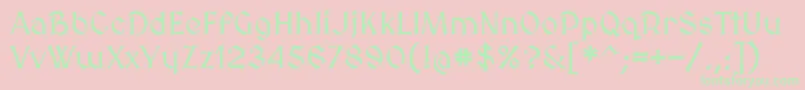 Medievalsharp-Schriftart – Grüne Schriften auf rosa Hintergrund