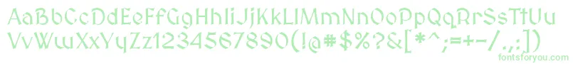 Czcionka Medievalsharp – zielone czcionki