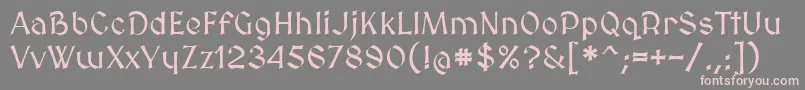 Medievalsharp Font – Pink Fonts on Gray Background