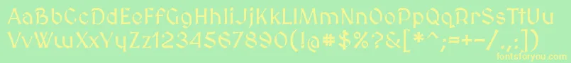 Medievalsharp Font – Yellow Fonts on Green Background