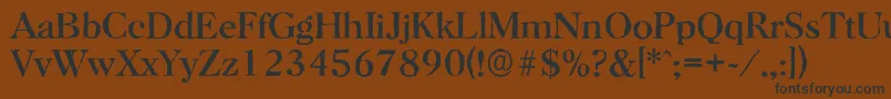 HorshamantiqueRegular Font – Black Fonts on Brown Background