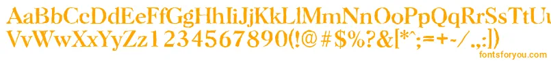 HorshamantiqueRegular Font – Orange Fonts on White Background