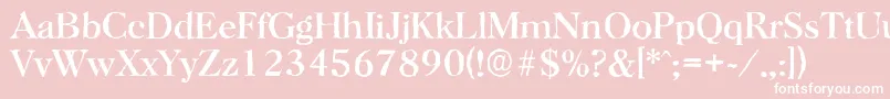 HorshamantiqueRegular Font – White Fonts on Pink Background