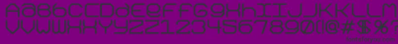 Kimonok-fontti – mustat fontit violetilla taustalla