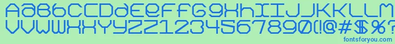 Kimonok Font – Blue Fonts on Green Background