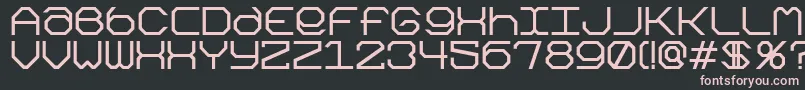 Kimonok Font – Pink Fonts on Black Background