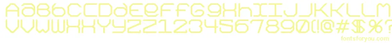 Kimonok Font – Yellow Fonts on White Background