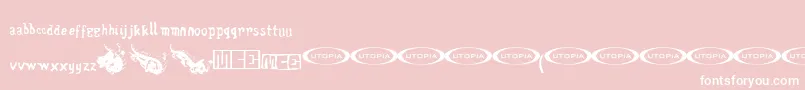 Wentelteefje Font – White Fonts on Pink Background