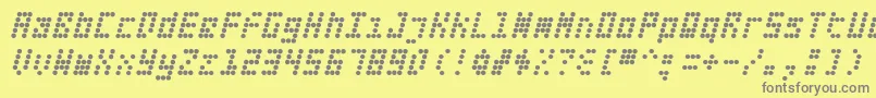 Fiftes Font – Gray Fonts on Yellow Background