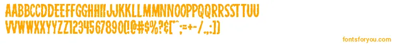 Carnivalcorpse Font – Orange Fonts on White Background