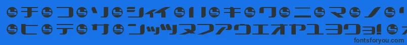 Summek Font – Black Fonts on Blue Background
