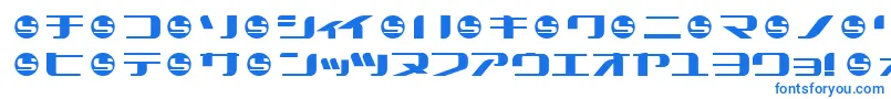 フォントSummek – 白い背景に青い文字