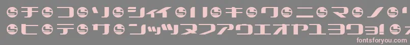 フォントSummek – 灰色の背景にピンクのフォント