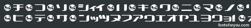 Summek-fontti – valkoiset fontit mustalla taustalla