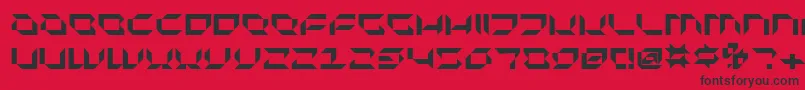 PluranonNormal Font – Black Fonts on Red Background