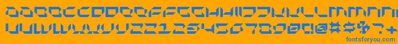 フォントPluranonNormal – オレンジの背景に青い文字