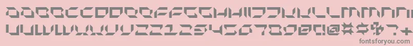 PluranonNormal Font – Gray Fonts on Pink Background