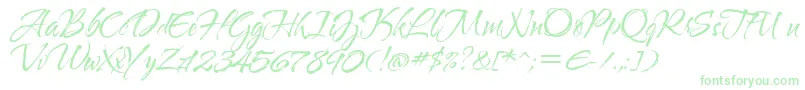 Waterbrushrob Font – Green Fonts