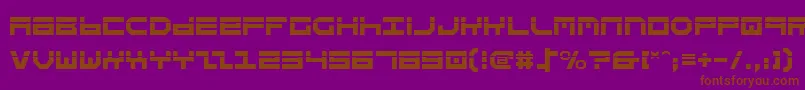 Stuntv2l Font – Brown Fonts on Purple Background