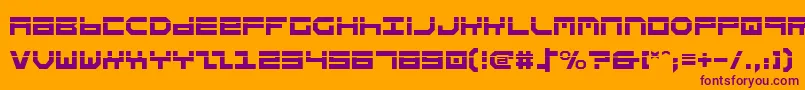Stuntv2l Font – Purple Fonts on Orange Background