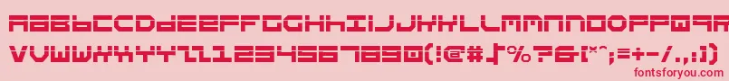 フォントStuntv2l – ピンクの背景に赤い文字