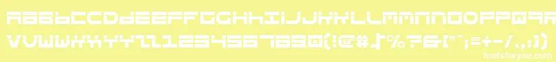 Stuntv2l Font – White Fonts on Yellow Background