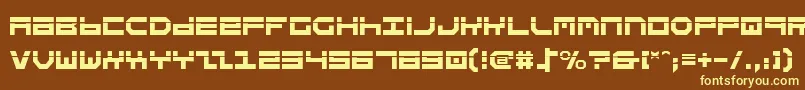 Stuntv2l Font – Yellow Fonts on Brown Background