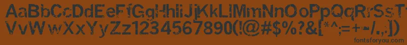 Miasi Font – Black Fonts on Brown Background