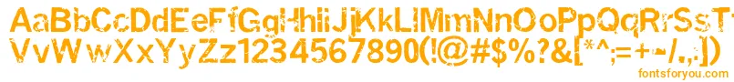 Miasi Font – Orange Fonts on White Background