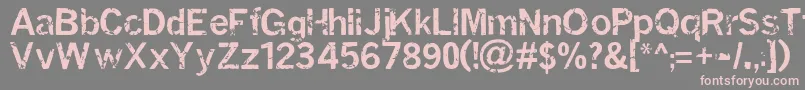 Miasi Font – Pink Fonts on Gray Background