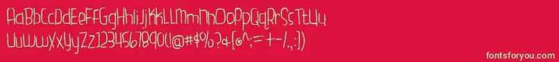 GardenFreshTomatoes Font – Green Fonts on Red Background
