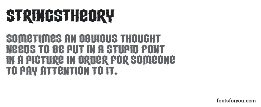 Review of the StringsTheory Font