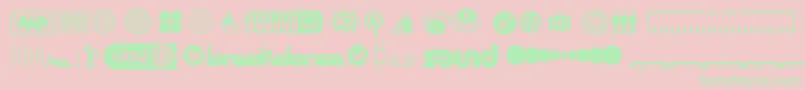 Suped Font – Green Fonts on Pink Background