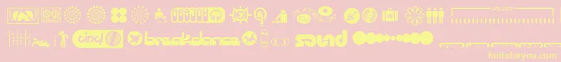 Suped Font – Yellow Fonts on Pink Background