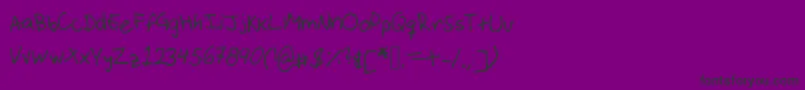 Aramabdulla Font – Black Fonts on Purple Background