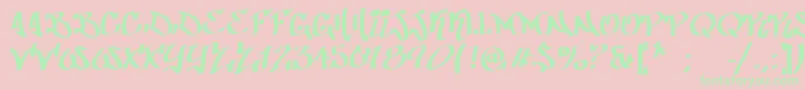 PatinioGraffiti Font – Green Fonts on Pink Background