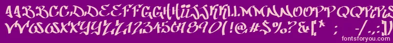 PatinioGraffiti Font – Pink Fonts on Purple Background