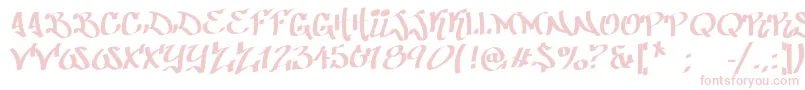 fuente PatinioGraffiti – Fuentes Rosadas Sobre Fondo Blanco