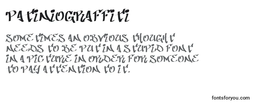 Review of the PatinioGraffiti Font