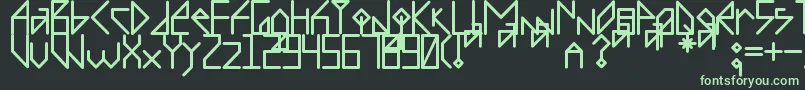 Więcej informacji o czcionce Recombinante Czcionka Recombinante – zielone czcionki na czarnym tle