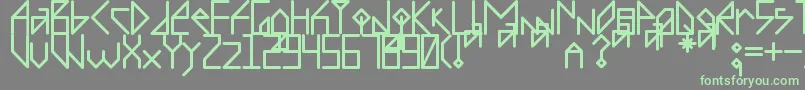 Fonte Recombinante – fontes verdes em um fundo cinza