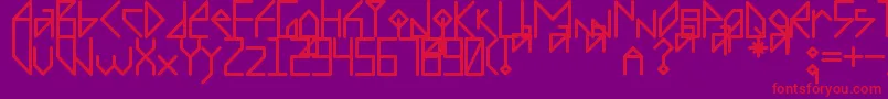 Recombinante Font – Red Fonts on Purple Background