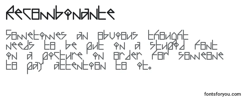 Review of the Recombinante Font