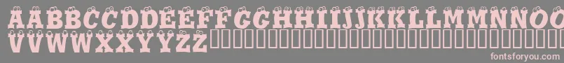 Eyesis Font – Pink Fonts on Gray Background