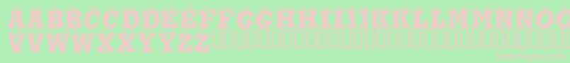 Eyesis Font – Pink Fonts on Green Background