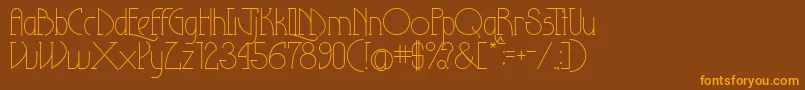 Theeighteenthamendmentlight Font – Orange Fonts on Brown Background