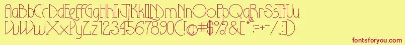 Theeighteenthamendmentlight Font – Red Fonts on Yellow Background