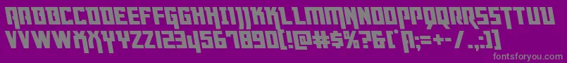 Dangerflightleft Font – Gray Fonts on Purple Background