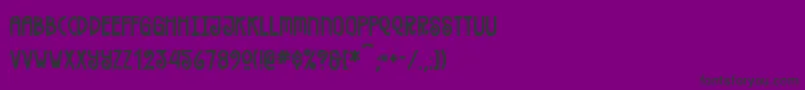 Czcionka Verymerry – czarne czcionki na fioletowym tle