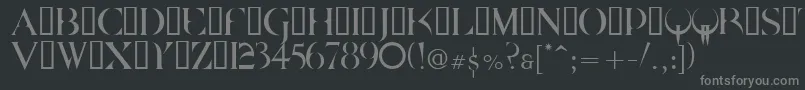 Saiba mais sobre a fonte Quake2 Fonte Quake2 – fontes cinzas em um fundo preto